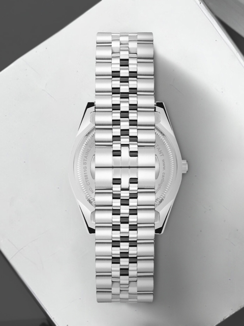 CARLINGTON Men Bracelet Style Straps Analogue Watch Exclusive 8811 Steel Blue Gents