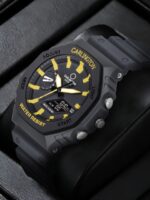 CARLINGTON Unisex Dial & Straps Analogue and Digital Watch CT 3322 Black