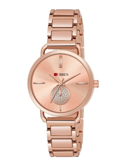 Curren Women Stainless Steel Bracelet Style Straps Analogue Watch CR-3853-Rs-Rs-Nedl