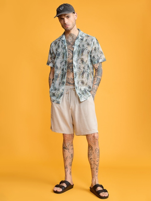 FREAKINS Abstract Printed Casual Shirt