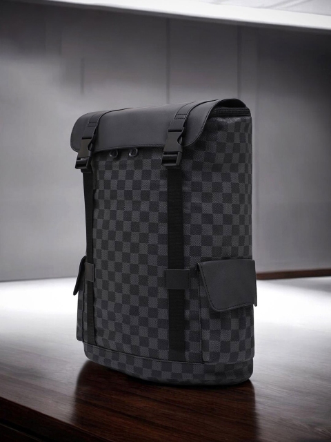 French Accent Men Geometric Backpack