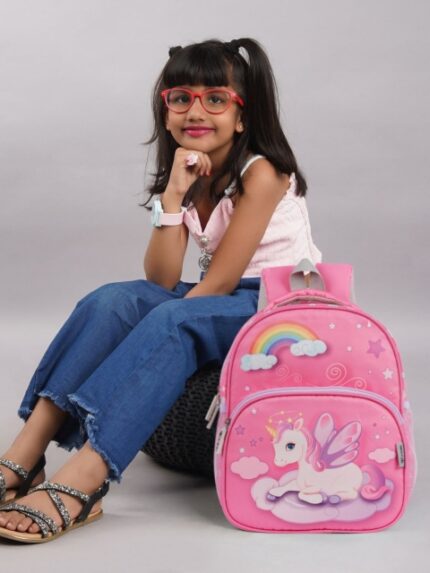 VISMIINTREND Kids Printed Unicorn Backpack School Bags for Girls